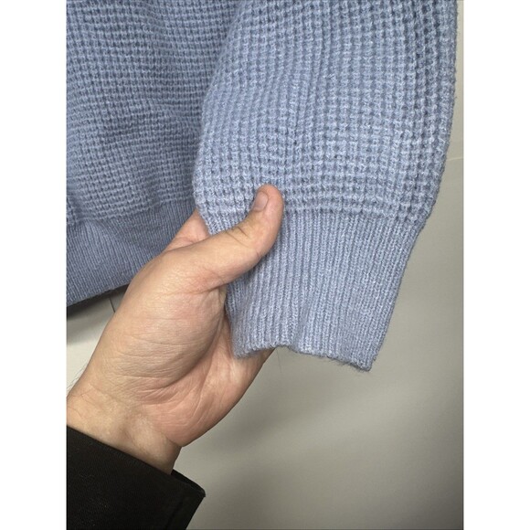 SHEIN Light Blue Waffle Knit Sweater - Size XL - Picture 6 of 9